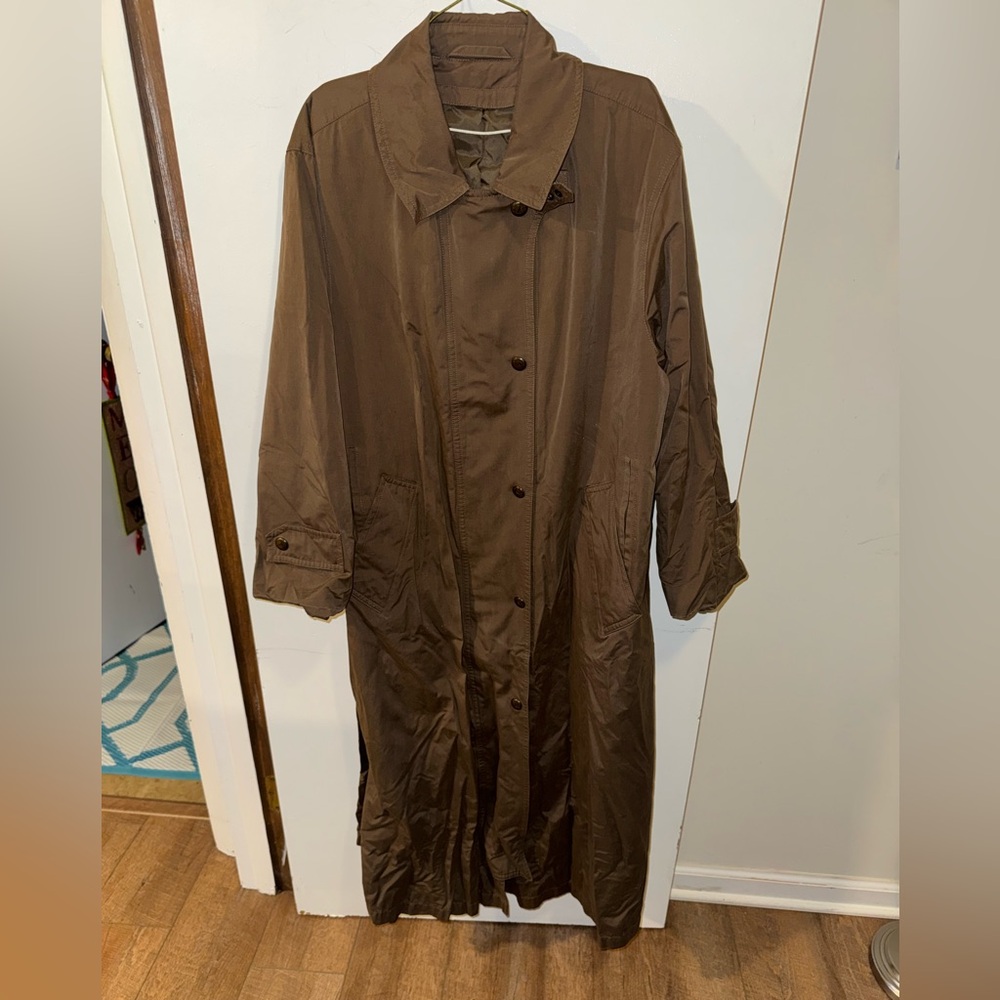 Vintage Misty Harbor Brown Trench Coat Jacket Size 8